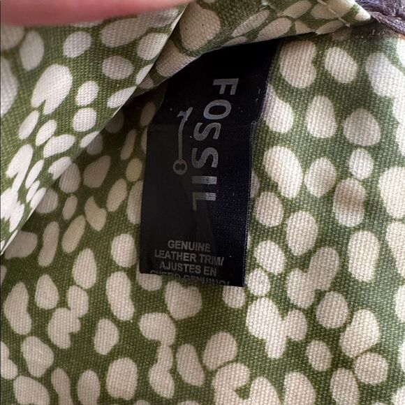 Fossil Key-Per Y2K Quilted Textile Leather Trim Black Brown Trifold Wallet EUC - Picture 5 of 12